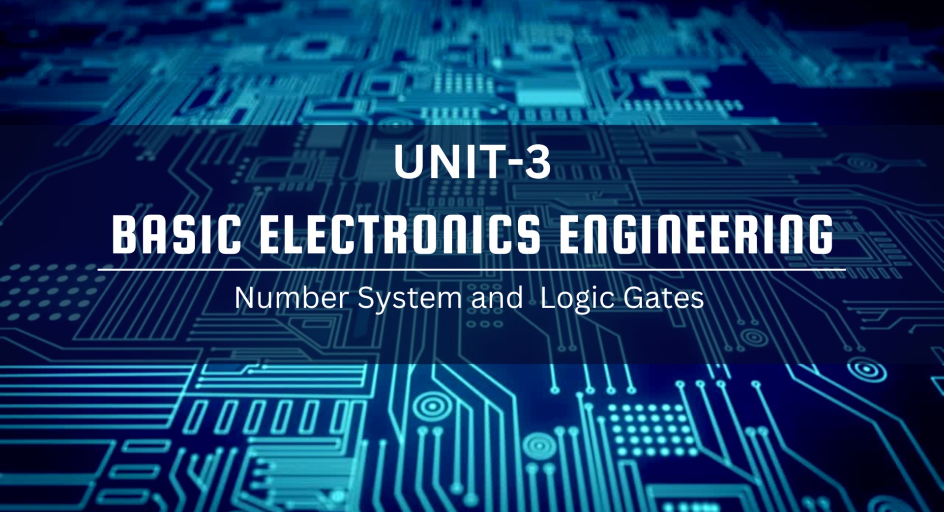 Basic electronics engineering Unit- 3